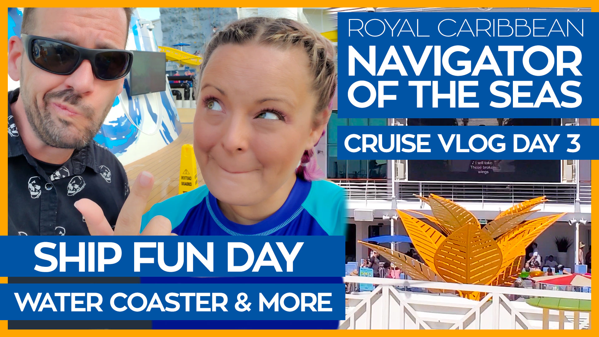 Navigator of the Seas | A Day at Sea, Water Slides and the Key | Royal Caribbean Cruise Vlog Day 03